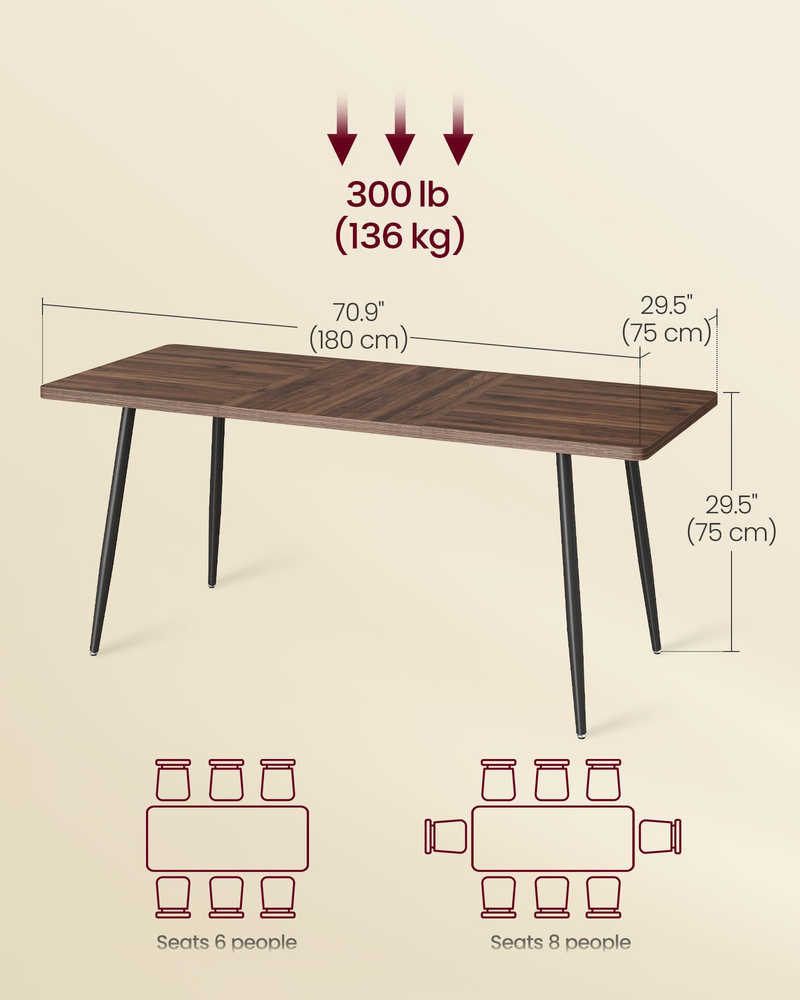Dining Table for 6-8 People