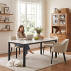 Industrial Dining Table for 6 People