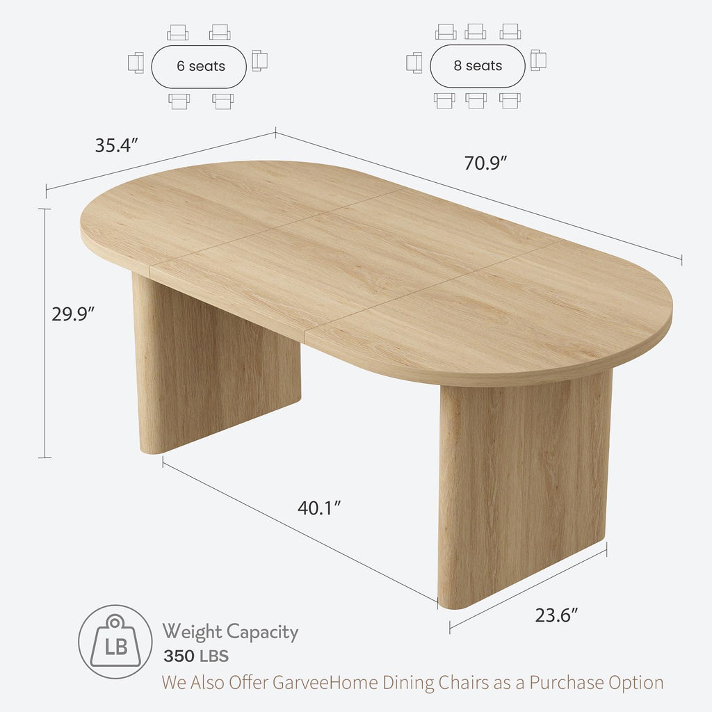 Long Oval Dining Table