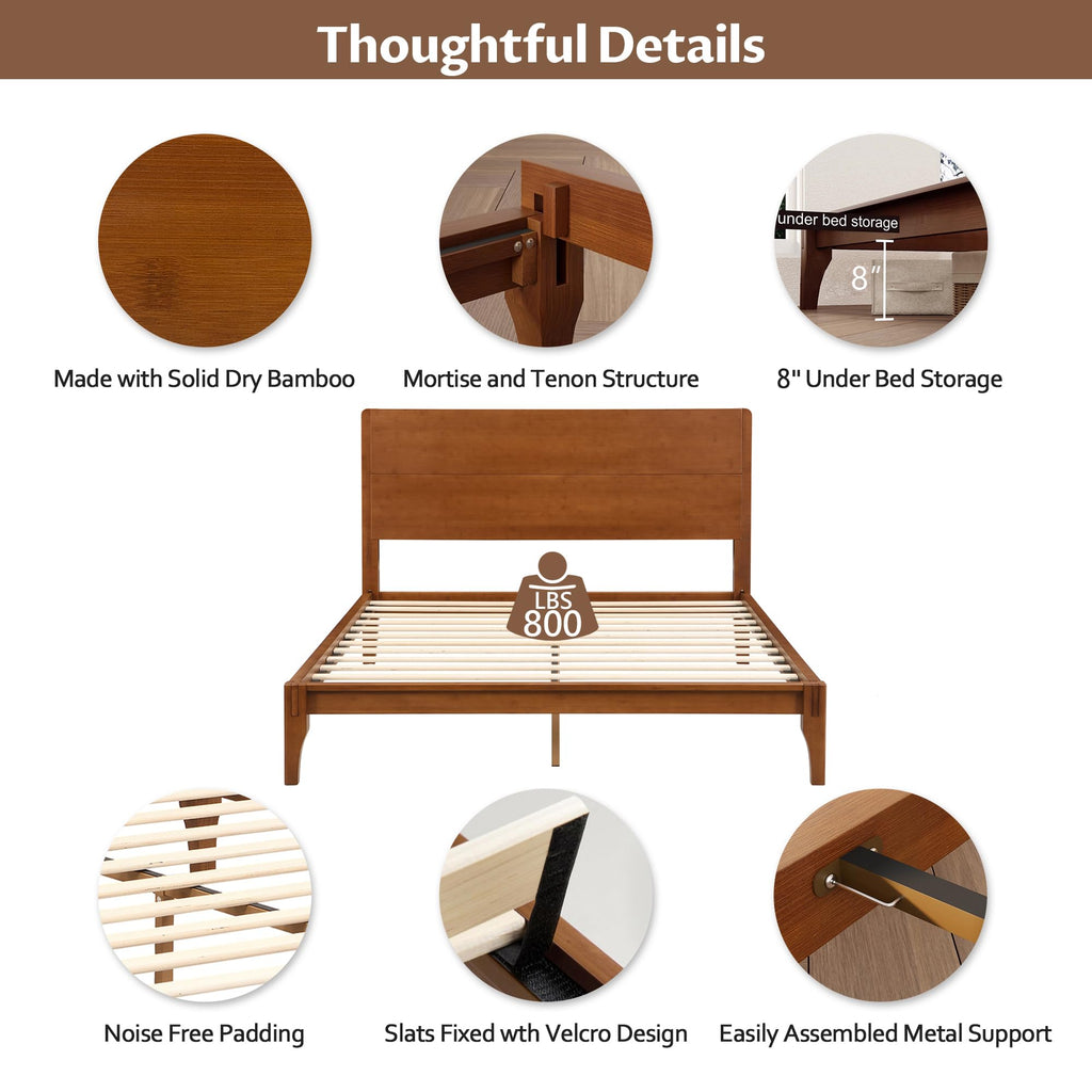 Queen Size Bamboo Bed