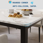 Industrial Dining Table for 6 People