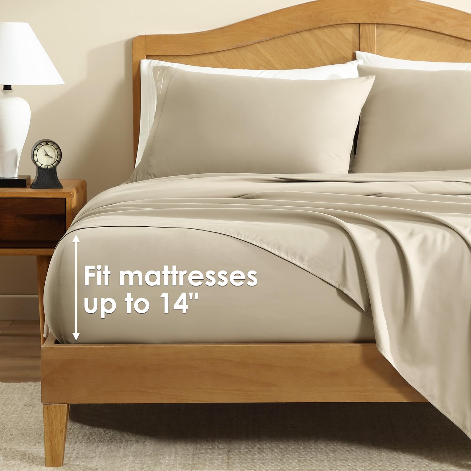 4-Piece Fitted Queen Sheets