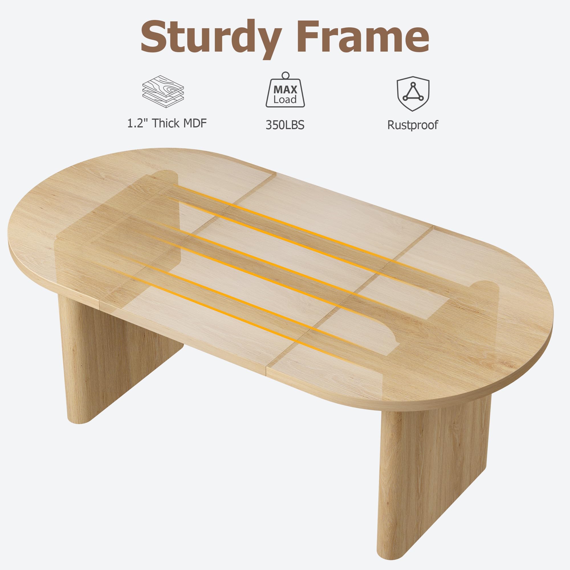 Long Oval Dining Table