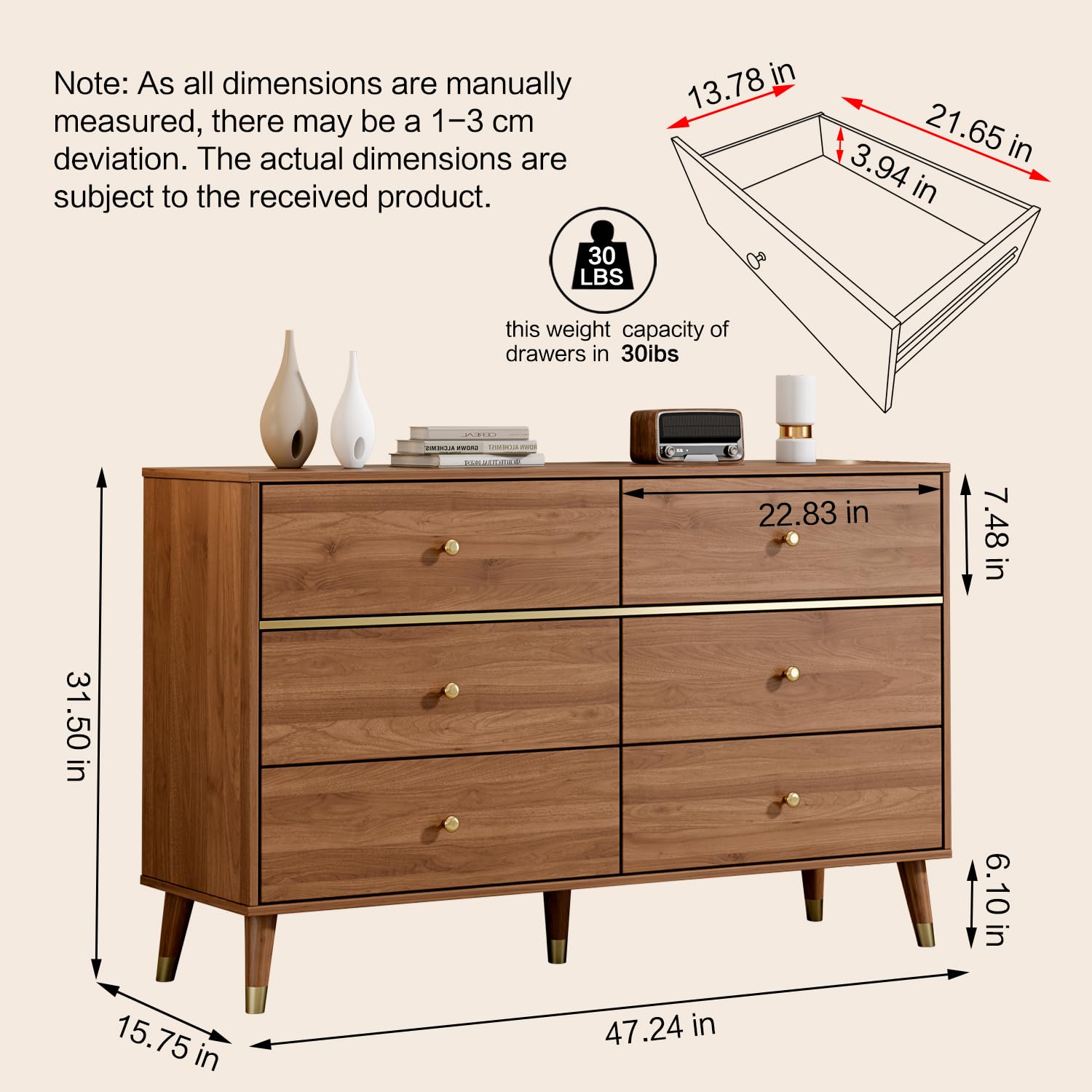 6 Drawer Dresser
