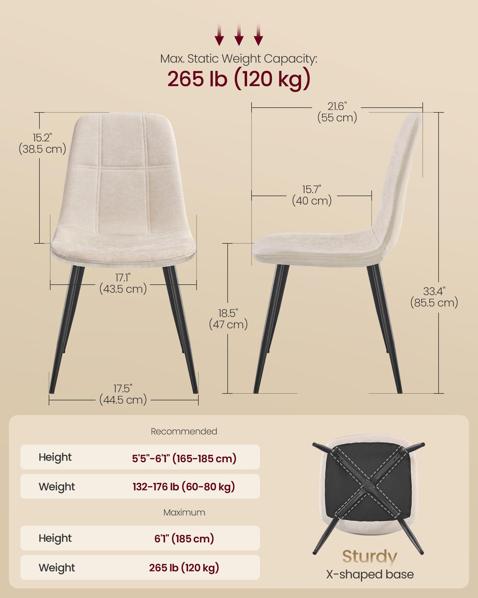 Dining Chairs Set of 4