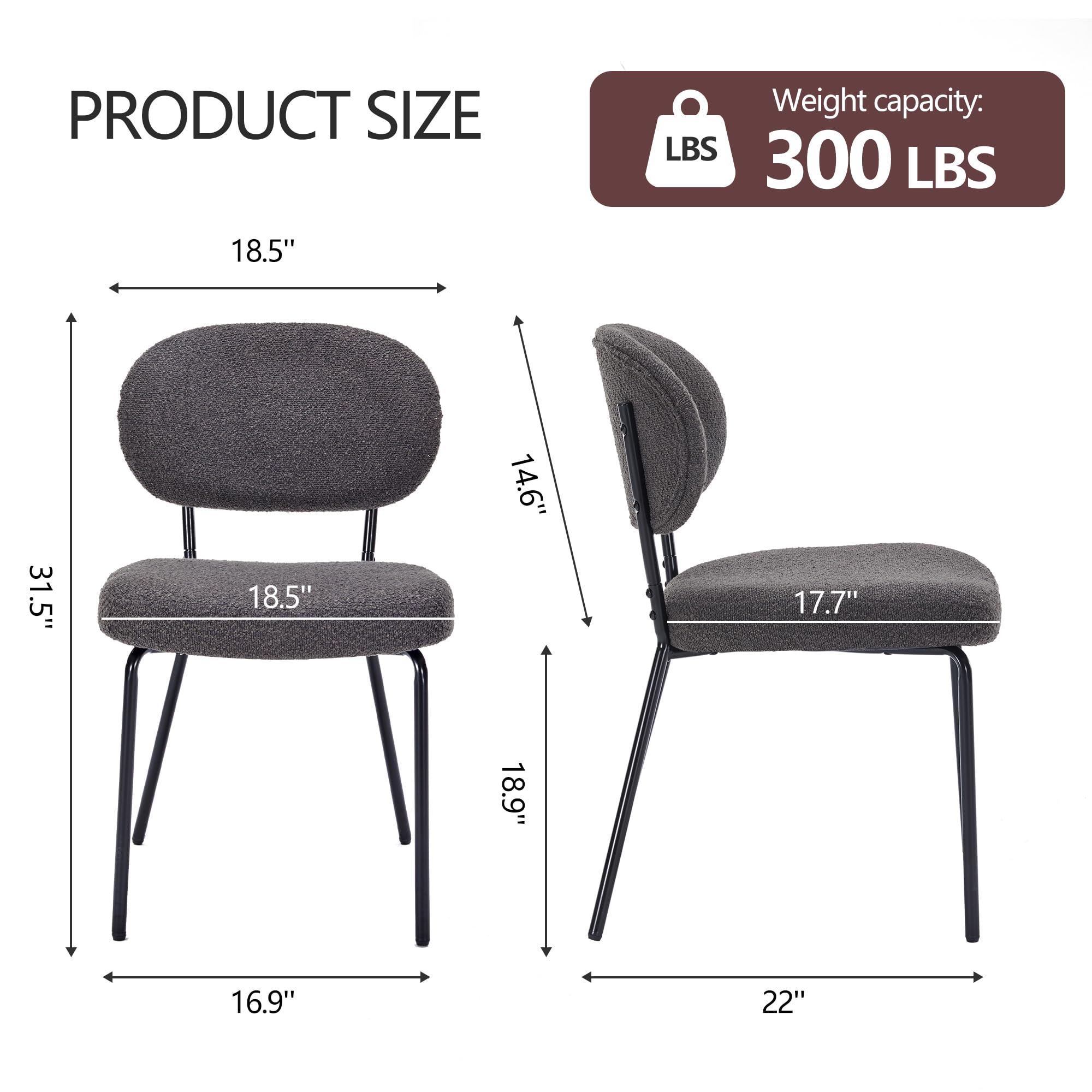 Upholstered Dining Chairs Set of 4