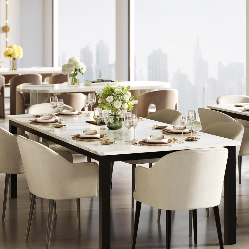 Industrial Dining Table for 6 People