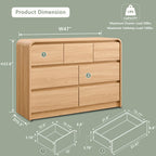 Modern 7 Drawers Dresser