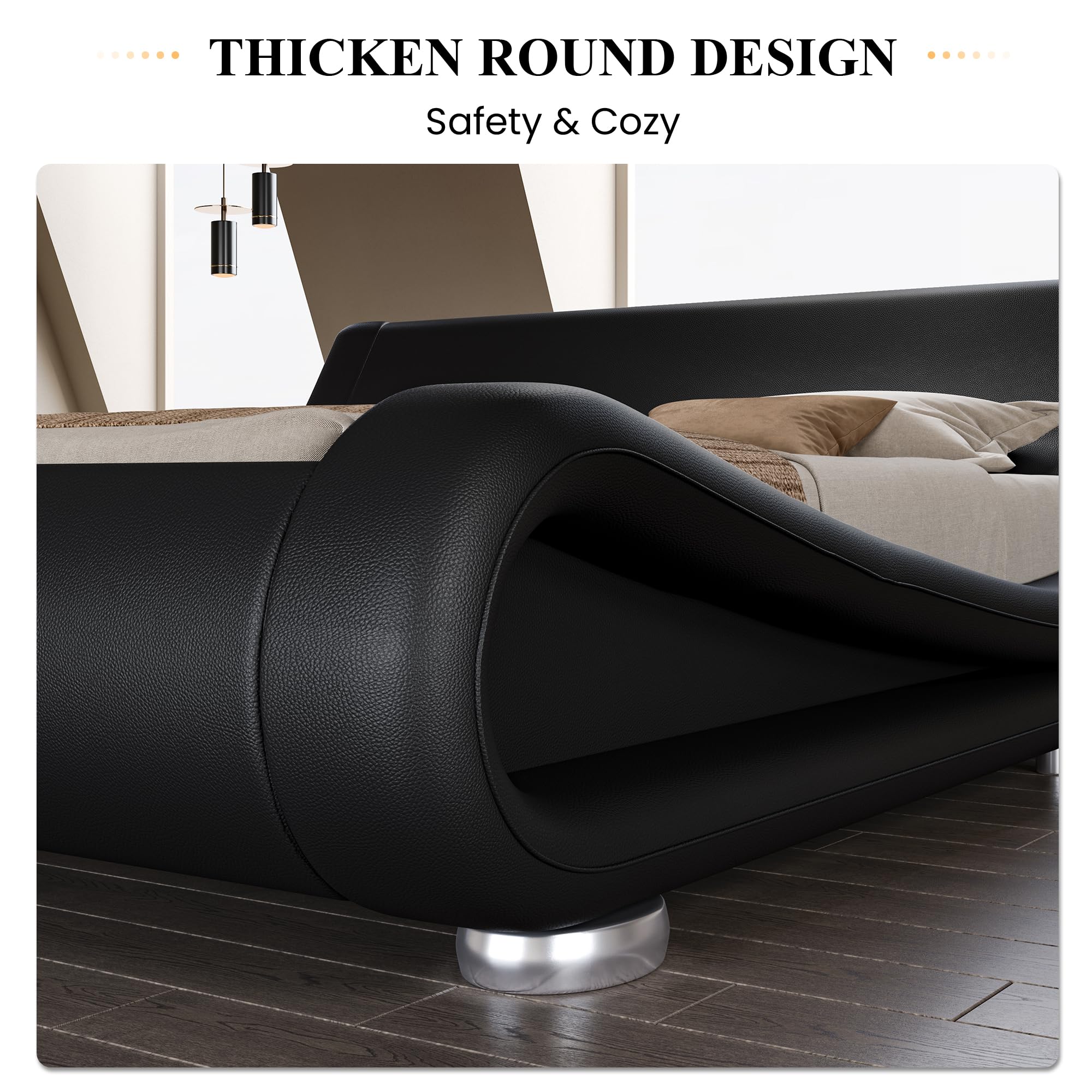 Queen Size Sleigh Bed Frame