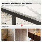 Industrial Dining Table for 6 People