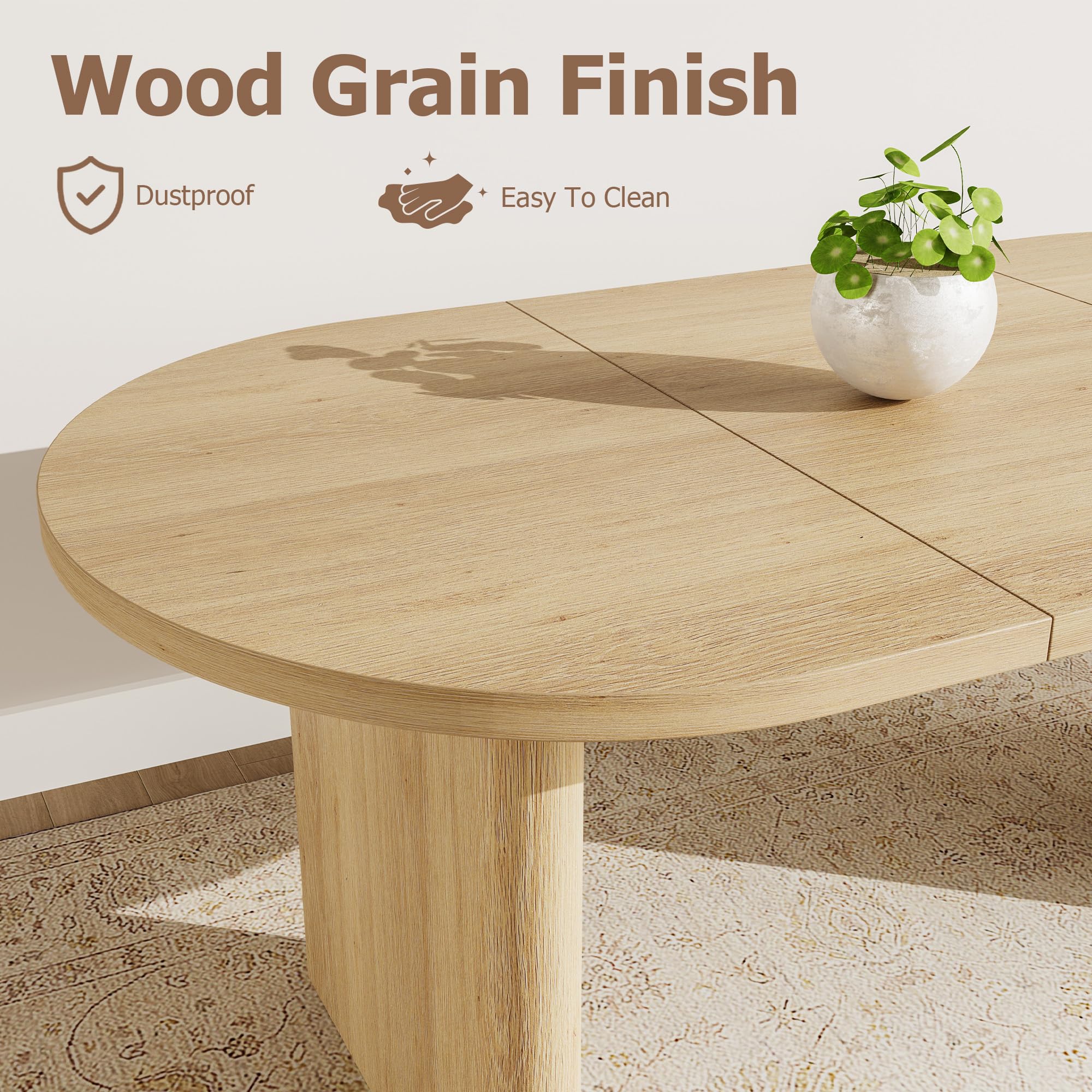 Long Oval Dining Table
