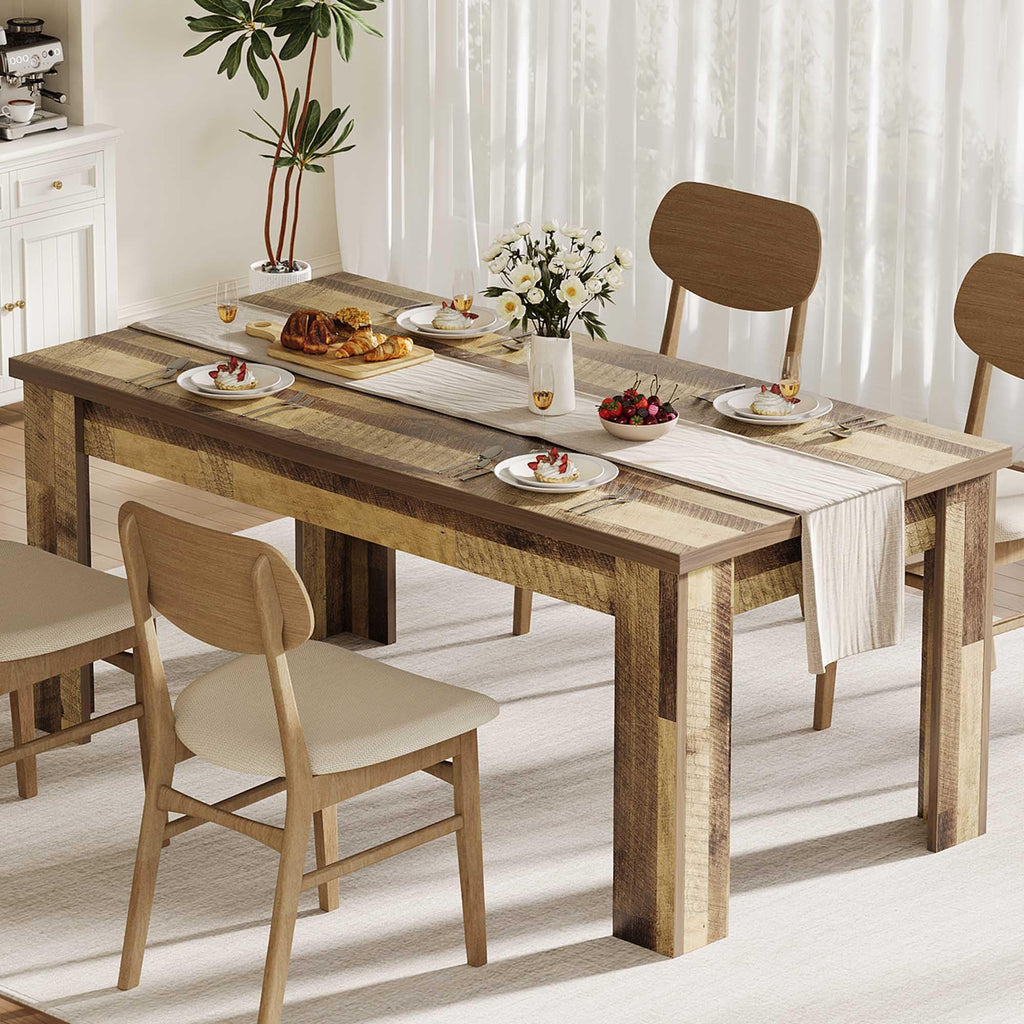 Farmhouse Dining Table for 4-6