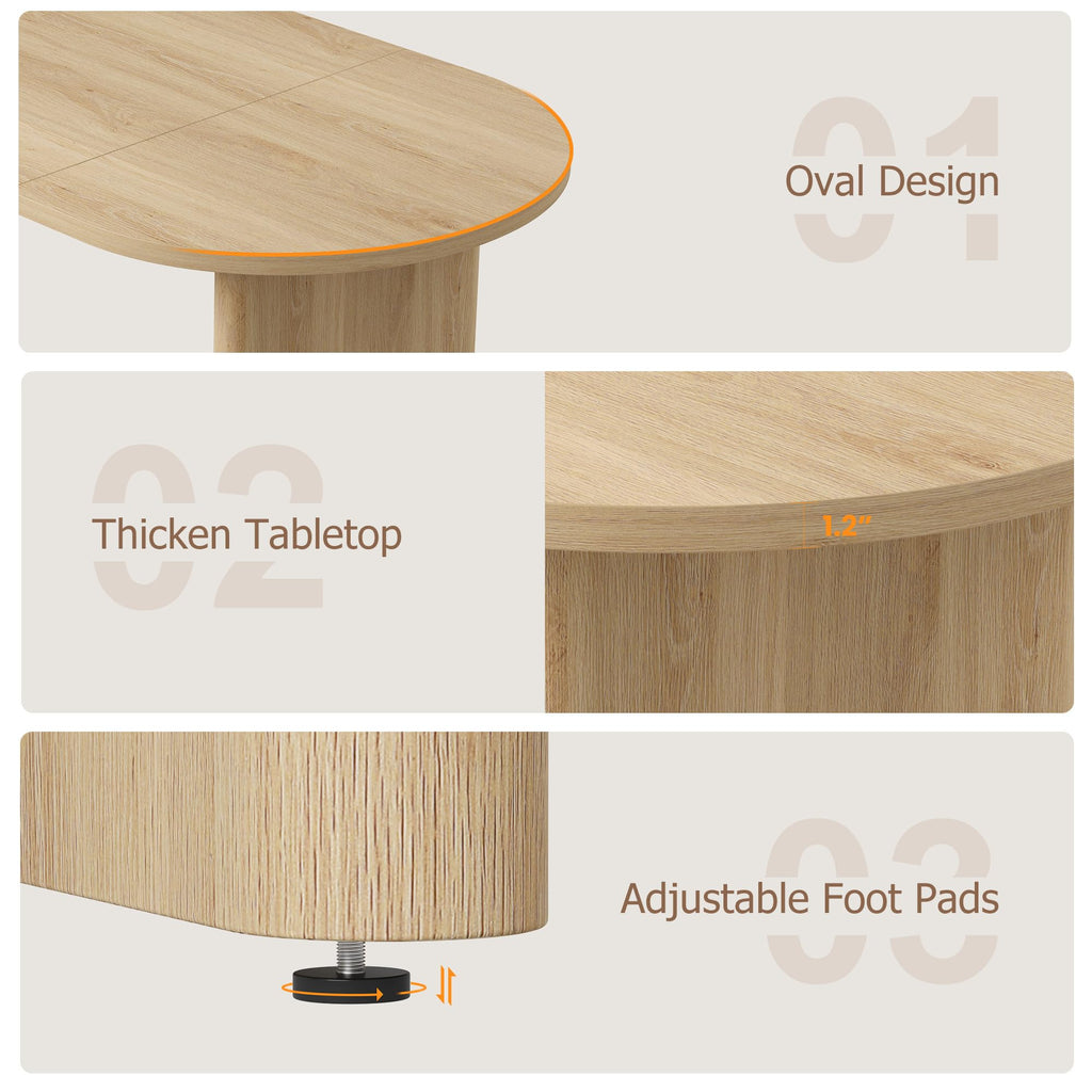Long Oval Dining Table