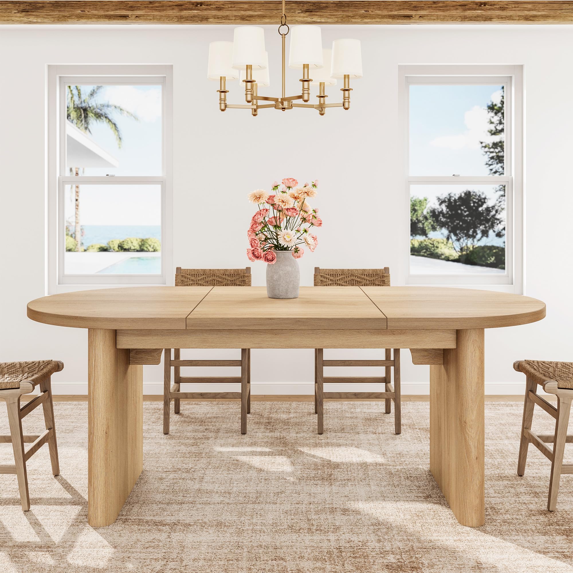 Long Oval Dining Table