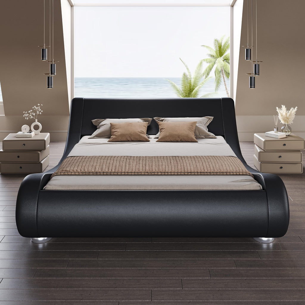 Queen Size Sleigh Bed Frame