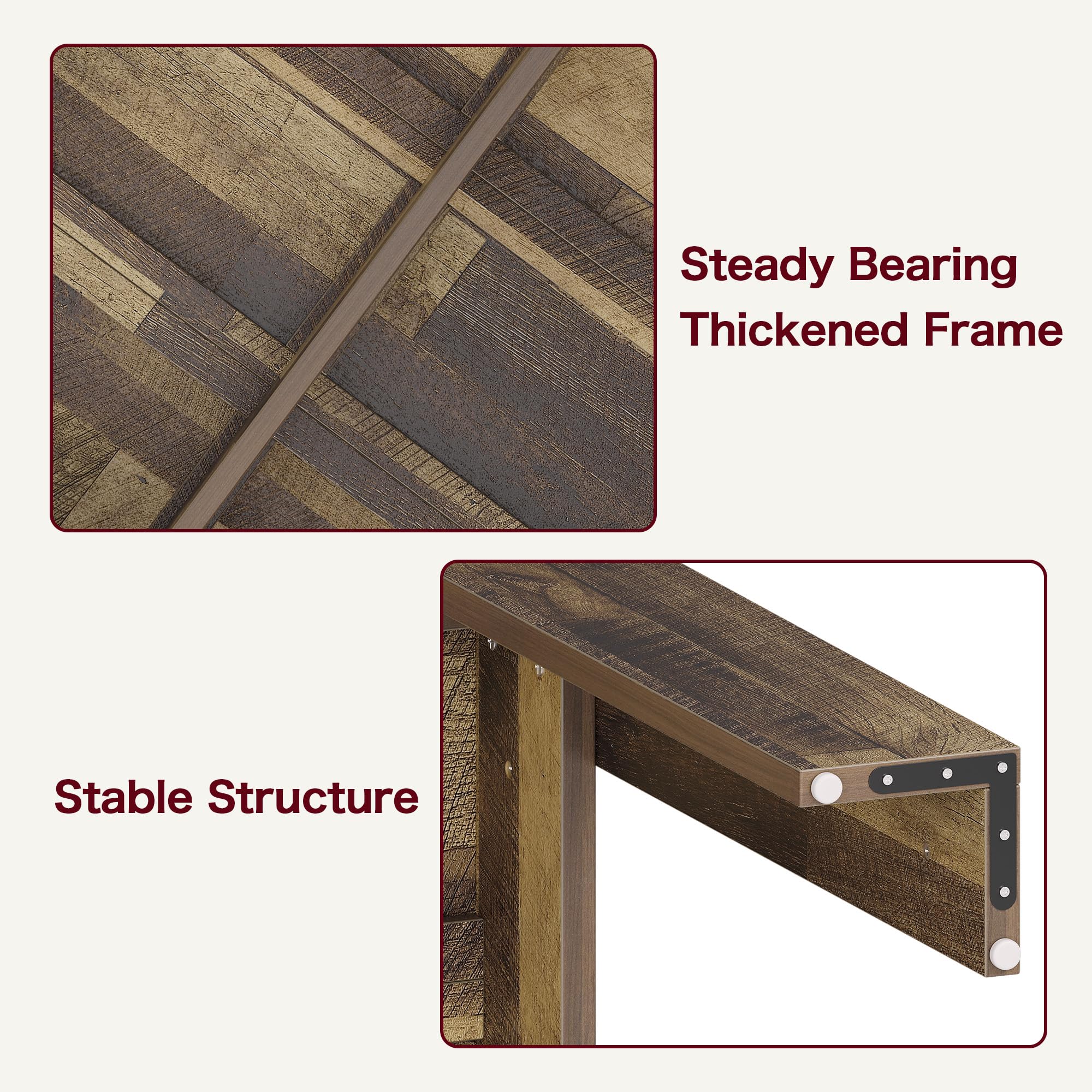 Farmhouse Dining Table for 4-6