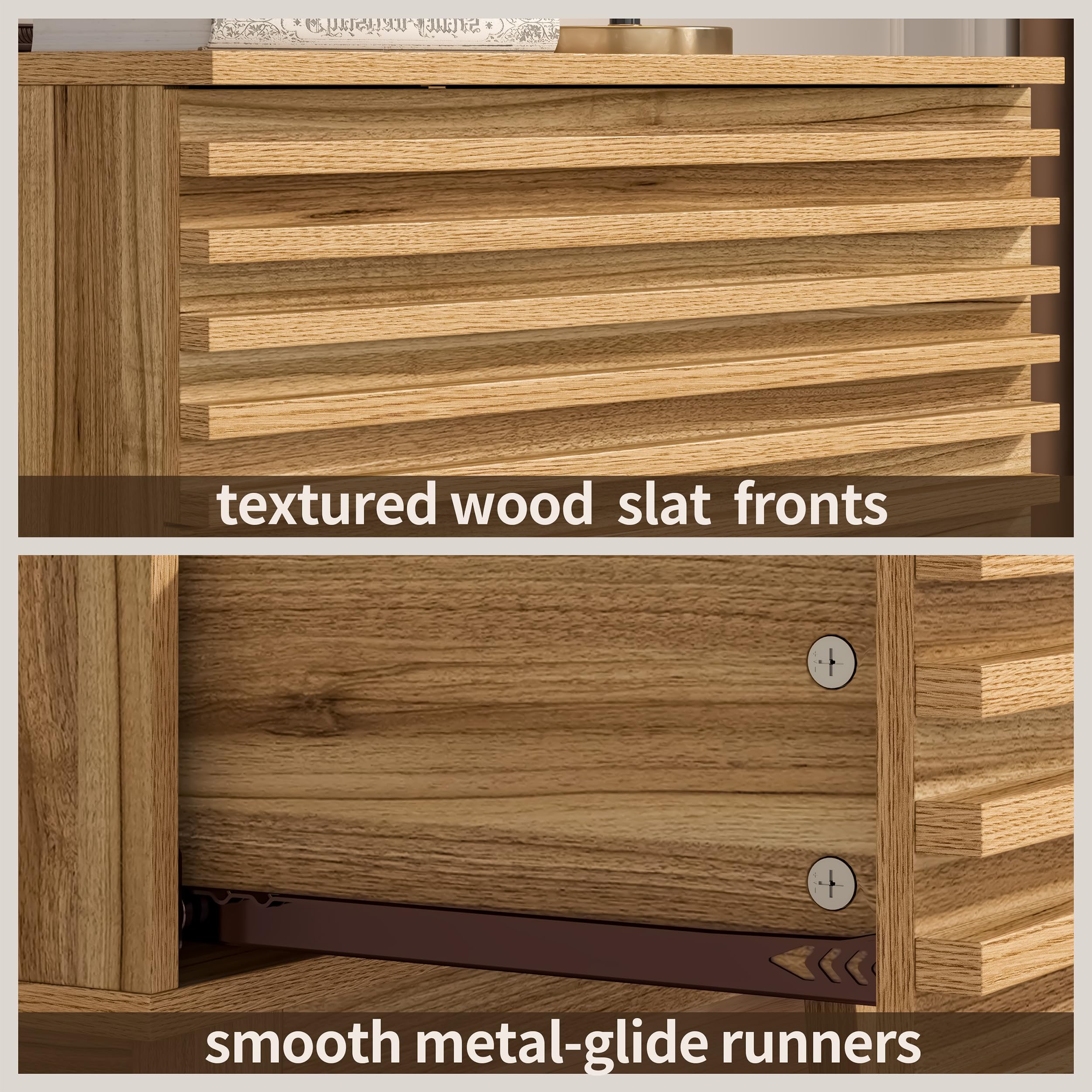 Wood 6 Drawer Dresser