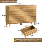 Wood 6 Drawer Dresser