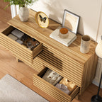 Wood 6 Drawer Dresser